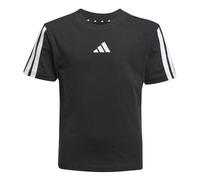 adidas Unisex Kinder Essentials 3 Stripes Sleeve Shirt, Black/White, 6-7 Years