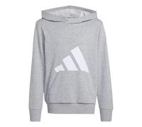 Adidas Hoodie Essentials JV9900 Big Logo Medium Grey Heather/White Gr. 128 (7–8 Jahre)