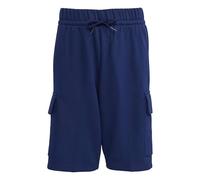 adidas Unisex Kinder Essentials Cargo Shorts, Dark Blue/White, 13-14 Years