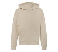 Kapuzensweatshirt ADIDAS SPORTSWEAR "J SL FZ HD 220", Jungen, Gr. 128, beige (crystal linen, crystal linen), Obermaterial: 52% Baumwolle, 48% Polyester, normal, Rundhals, angesetztes Bündchen, Sweatsh