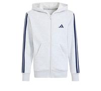 adidas J 3 STRIPES FL FZ HD Kinder-Sweatjacke, grau, größe 140