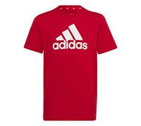 Adidas Unisex Kinder Essentials Linear Logo Cotton Tee, Better Scarlet/White, 13-14 Years