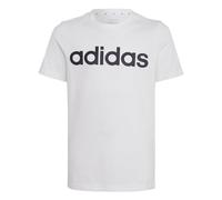 adidas Kinder T-Shirt Essentials Linear-Logo Baumwolle Unisex Weiß/Schwarz 11-12 Jahre