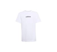 adidas Unisex Kinder Essentials LINEAR Logo T-Shirt, White/Black, 13-14 Years