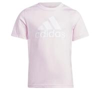 adidas Unisex Kinder Essentials Logo Tee, Clear pink/White, 4-5 Years