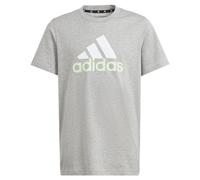 adidas - Essentials Two-Color Big Logo Cotton T-Shirt Kinder medium grey heather