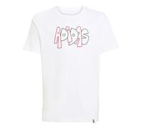 Adidas Unisex Kinder Graffiti Graphic T-Shirt JUNIOR, White, 11-12 Years