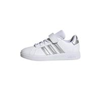 adidas Unisex Kinder Grand Court 2.0 Shoes Children, Cloud White/Matte Silver/Cloud White, 33 EU