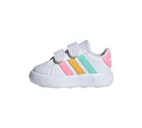 adidas Unisex Kinder Grand Court 2.0 Shoes Kids, Cloud White/Pulse Mint/Beam Pink, 26 1/2 EU