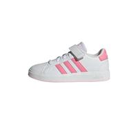 adidas Unisex Kinder Grand Court Court Elastic Lace and Top Strap Shoes, Core Black / Cloud White / Core Black, 28 EU