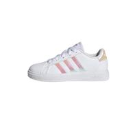 adidas Unisex Kinder Grand Court Lifestyle Lace Tennis Shoes, Cloud White / Iridescent / Cloud White, 32 EU