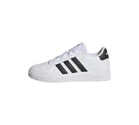 adidas Unisex Kinder Grand Court Lifestyle Tennis Lace-Up Shoes, Cloud White / Core Black / Core Black, 29 EU
