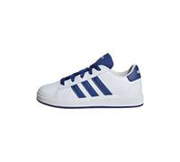 adidas Unisex Kinder Grand Court Lifestyle Tennis Lace-Up Shoes, Cloud White/Royal Blue/Core Black, 32 EU