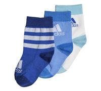 adidas Unisex Kinder Graphic Socks 3 Pairs, Royal Blue/Blue Fusion/White, 4-5 Years
