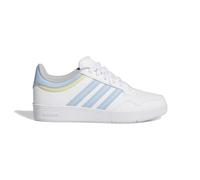 adidas Unisex Kinder Hoops 4.0 Shoes, FTWR White/Clear Sky/Powder Yellow, 35 1/2 EU