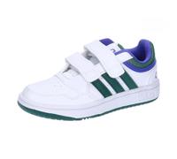 Adidas Unisex Kinder Hoops Lifestyle Basketball Hook-and-Loop Shoes, Cloud White/Collegiate Green/Lucid Blue, 30 EU