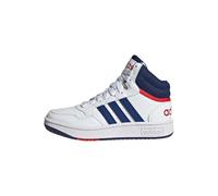 adidas Unisex Kinder Hoops Mid Shoes, Cloud White/Victory Blue/Scarlet, 36 2/3