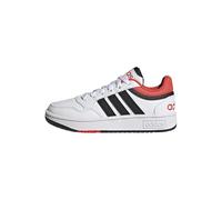 adidas Unisex Kinder Hoops Shoes, Cloud White/core Black/Bright red, 36 2/3 EU