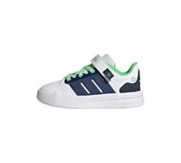 adidas Unisex Kinder Lightorama Court Children Shoes, FTWR White/Night Indigo/Screaming Green, 28 1/2 EU