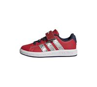 adidas Unisex Kinder Marvel Spider-Man Grand Court Kids Shoes, Pure Ruby/Silver met./Dark Blue, 34 EU