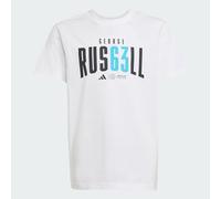 adidas Unisex Kinder Mercedes - AMG Petronas Formula ONE Team George Russell Tee Youth, White, 13-14 Years