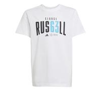 adidas Unisex Kinder Mercedes - AMG Petronas Formula ONE Team George Russell Tee Youth, White, 15-16 Years