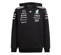 adidas Unisex Kinder Mercedes - AMG Petronas Formula ONE Team Team Hood Youth, Black/White, 9-10 Years