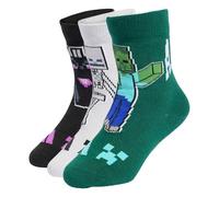 Adidas Minecraft 3 Pairs PER Pack Socks Kinder Socken, grau XS