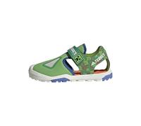 adidas Unisex Kinder Minecraft Terrex Captain Toey 2.0 Sandals Sandal, Semi Lucid Lime/Ray Blue/Semi Impact Orange, 39 1/3 EU