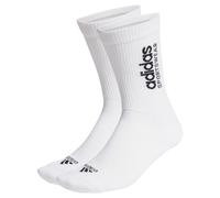 adidas Unisex Kinder Monogram Allover Graphic Socks 2 Pairs, White/Black, 5-6 Years