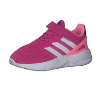 adidas Unisex Kinder Nebzed Elastic Lace Top Strap Shoes, Fuchsia/Cloud White/Cloud White, 34 EU