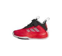 Basketballschuh ADIDAS PERFORMANCE "OWNTHEGAME 3.0", Mädchen, Gr. 38,5, pure ruby, silber metallic, core schwarz, Synthetik, Textil, Schuhe, für Kinder & Jugendliche (66417050-38,5) pure ruby, silber