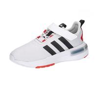Adidas Unisex Kinder Racer TR23 Hook and Loop Shoes Kids, Cloud White/core Black/Bright red, 38 2/3 EU