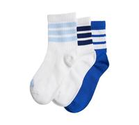 3er Pack adidas Ribbed Socken Kinder JD1348 - white/white/team royal blue 22-24