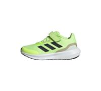 Adidas Unisex Kinder RunFalcon 3.0 Elastic Lace Top Strap Shoes, Green Spark/Core Black/Putty Grey, 28 EU