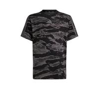 adidas Unisex Kinder Seasonal Essentials Camo T-Shirt Kinder T-Shirt, Schwarz/Grefiv, 11-12 Years