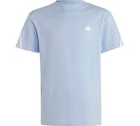 Adidas Kinder T-Shirt U Fi 3S T Future Icons – 3‑Streifen, Kurzarm – Blue Dawn/White – Gr. 164