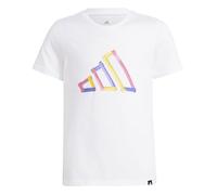 ADIDAS Kinder Shirt Tech Logo Graphic Kids (JD4638) 176 WHITE
