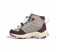 Wanderschuh ADIDAS TERREX "AX4R MID KIDS", Kinder, Gr. 39, wonder taupe, reflective silber, maroon, Synthetik, Textil, Schuhe Wanderschuh, für Kinder & Jugendliche (46275825-39) wonder taupe, reflecti