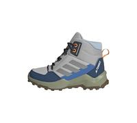 adidas Unisex Kinder Terrex AX4R MID Hiking Shoes, Grey Two/Reflective Silver/Glow Blue, 32 EU