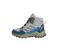 adidas Unisex Kinder Terrex AX4R MID Hiking Shoes, Grey Two/Reflective Silver/Glow Blue, 38 2/3 EU