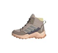 adidas Unisex Kinder Terrex AX4R MID Hiking Shoes, Wonder Taupe/Reflective Silver/Ice Tangerine, 34 EU