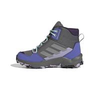 Wanderschuh ADIDAS TERREX "TERREX AX4R MID", Gr. 39, grau four, matte silber, semi flash aqua, Textil, Synthetik, sportlich, Schuhe (42070360-39) grau four, matte silber, semi flash aqua