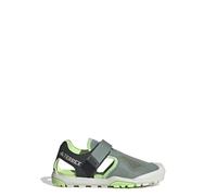 adidas Unisex Kinder Terrex Captain Toey 2.0 Sandals, Silver Green / Carbon / Green Spark, 34 EU