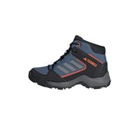 Wanderschuh ADIDAS TERREX "TERREX HYPERHIKER MID" Gr. 35, blau (wonder steel, grey three, impact orange) Kinder Schuhe (26169966-35)