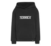 adidas Unisex Kinder Terrex Kids Multi Logo Hoodie Sweatshirt, Black, 15-16 Years