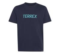 Funktionsshirt ADIDAS TERREX "KIDS MULTI LOGO", Mädchen, Gr. 164, blau (legend ink), Obermaterial: 100% Baumwolle, Rundhals, Shirts Funktionsshirt (91519708-164) legend ink