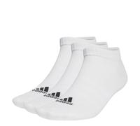 adidas Unisex Thin and Light Sportswear 3 Pairs Knöchelsocken, White/Black, XS