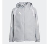 adidas Unisex Kinder Tiro 26 League Windbreaker Kids Coat, team light grey/white, 13-14 Years
