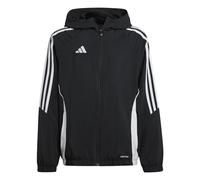 adidas Unisex Kinder Tiro24 Windbreaker Kids Coat, black/white, 9-10 Years
